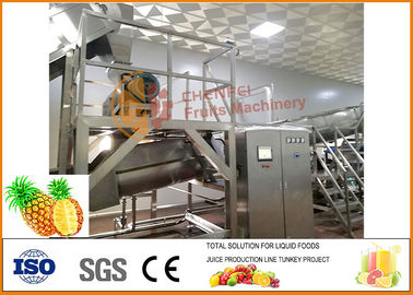 Chiny 304 Koncentrat ze stali nierdzewnej Ananas Sprzęt do przetwarzania 20T / H Pojemność dostawca